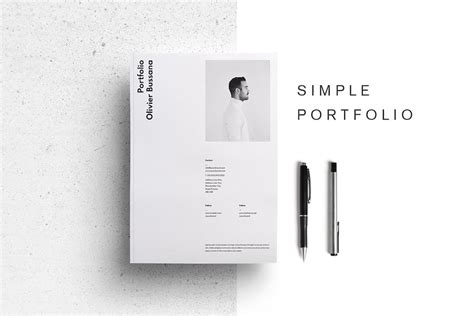 Simple Portfolio Template Design Template Place
