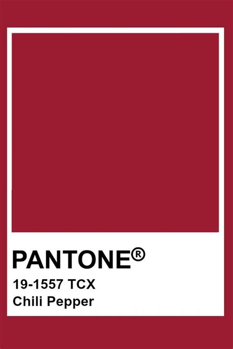 Pantone Chili Pepper Pantone Red Pantone Color Chart Pantone Swatches