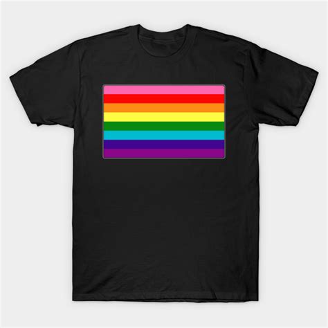 original gilbert baker lgbtq rainbow pride flag gilbert baker flag t shirt teepublic