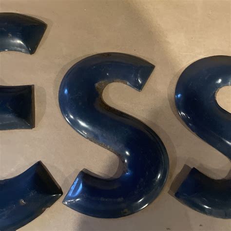 Esso Porcelain Letters Rare Full Set Ebay