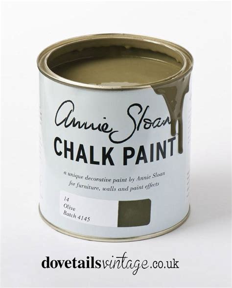 Olive Chalk Paint By Annie Sloan 1 Litre Pot Dovetails Vintage