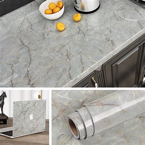 Buy Livelynine Marble Wallpaper 60cm X 5m Marble Contact Paper Kitchen
