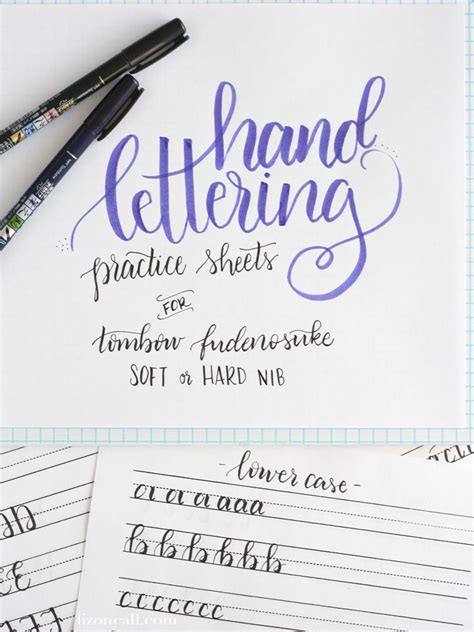 Given my love of pointed pen calligraphy. Free Printable Hand Lettering Practice Sheets — Liz on ...