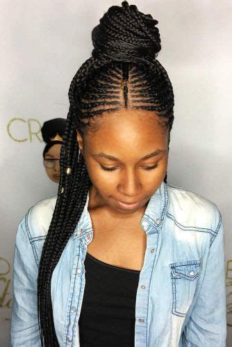 A long hairstyle for straight hair like this can easily be dressed up with business attire or be dressed down for a casual day out. 40+ Most Popular Straight Up Straight Back Braids Styles ...
