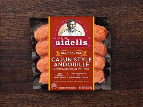 Add the crushed red pepper and cook another half minute. Aidells Chicken Sausage (contains pork) Cajun Style ...