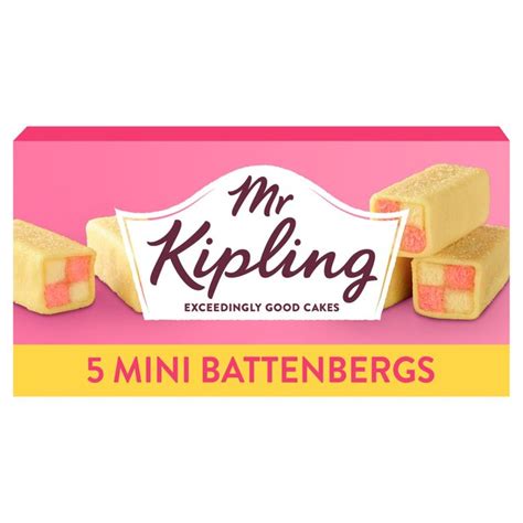 Mr Kipling Small Battenberg Cakes 5 Per Pack From Ocado