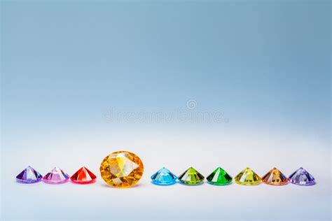 Colorful Diamonds In White Background Stock Image Image Of Colorful