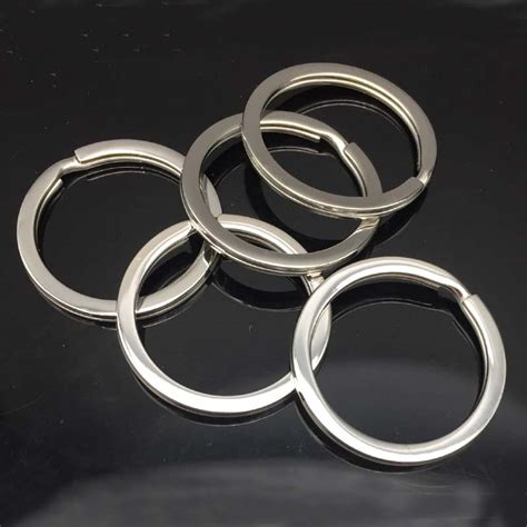 10pcslot Polished And Shining Stainless Steel Key Rings Split Rings