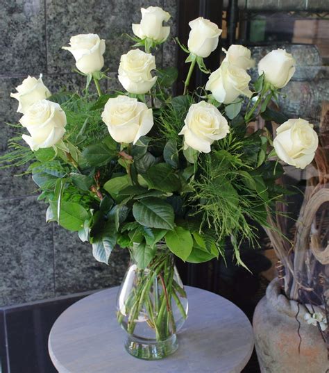 Long Stemmed White Roses In Washington Dc York Flowers
