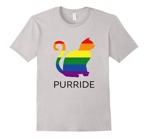 Funny Gay Pride Cat T Shirt Lgbt Purride Shirt Pl Polozatee