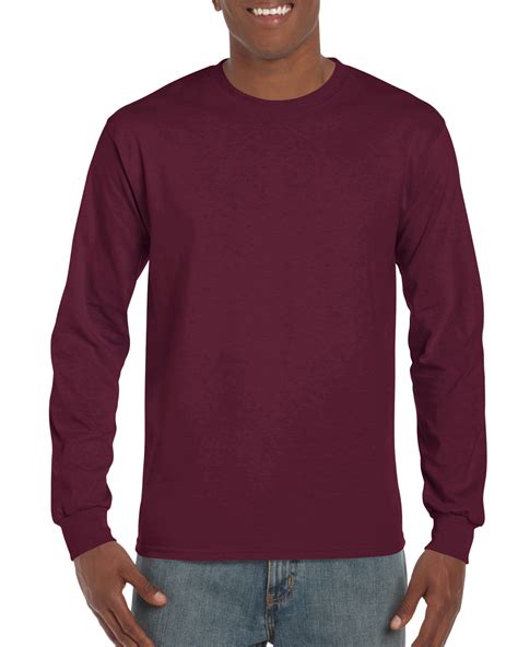 Long Sleeve T Shirt Classic Fit Men S Unisex Oz Ultra Cotton