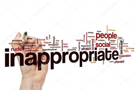 Inappropriate Word Cloud Concept Stock Photo By ©ibreakstock 122938976