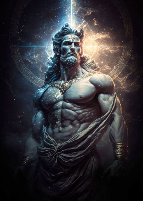 Greek God Art Style 2 Poster By Murtzart Displate In 2023 Greek