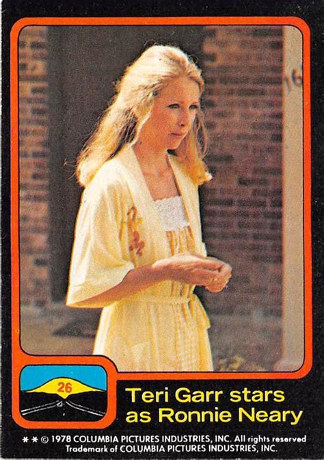 Teri Garr Trading Card Close Encounters Movie 1978 Topps 26 Ronnie Neary
