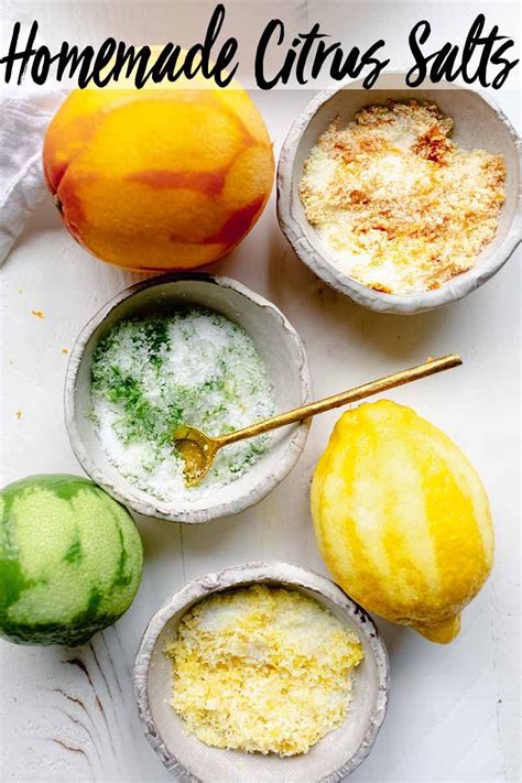 These Easy Citrus Salts Are Simple To Make At Home Using The Zest Of Fresh Citrus And Coarse