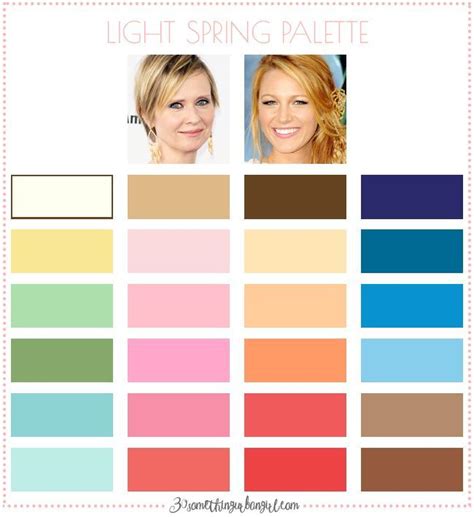 Best Colors For Light Spring Seasonal Color Women Light Spring Color