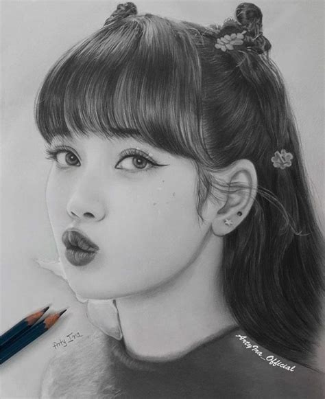 Drawing Of Blackpink Lisa By Artyiraofficial In 2021 Beauty Art