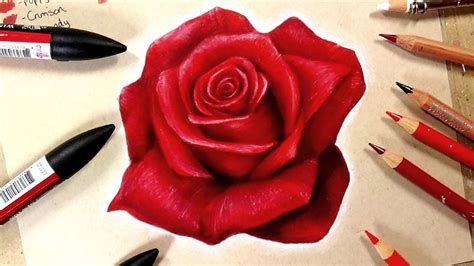 Https://tommynaija.com/draw/how To Draw A 3d Rose With Pencil