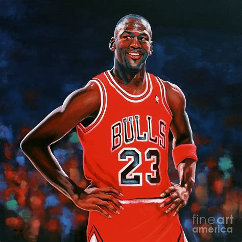 Michael Jordan Painting By Paul Meijering Pixels Merch
