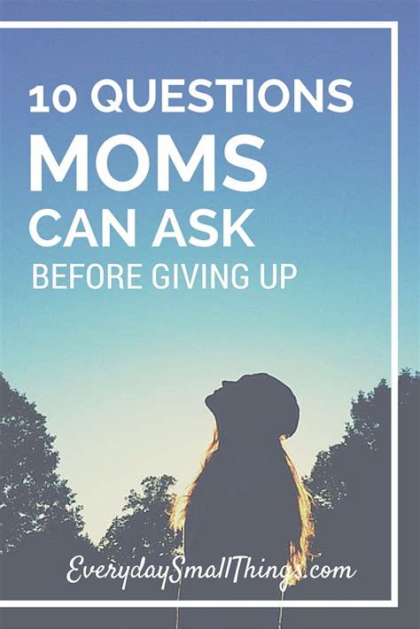 10 Questions Moms Can Ask Everyday Small Things