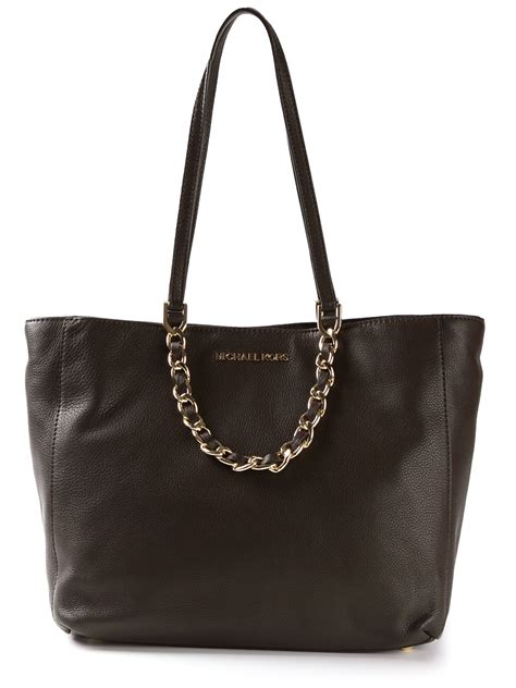 Lyst Michael Michael Kors Chain Strap Tote In Brown