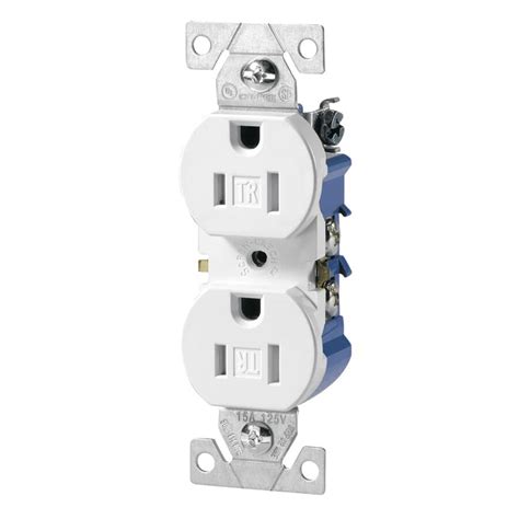 Eaton 10 Pack 15 Amp White Tamper Resistant Duplex Receptacles Home