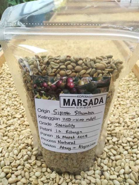 Jual Green Bean Kopi Arabika Sipirok Sialaman Natural Process Di Seller