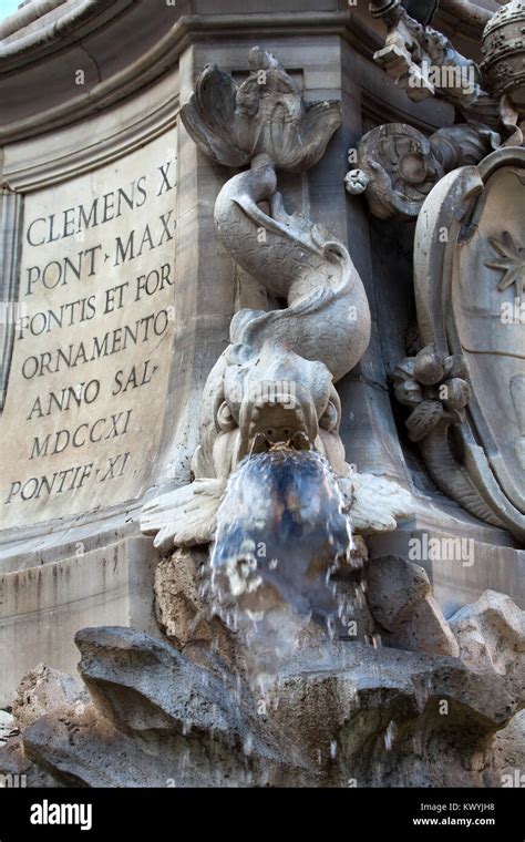 Fountain Of The Pantheon Fontana Del Pantheon At Piazza Della Rotonda