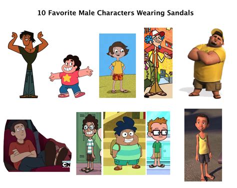 Tito S Favorite Male Characters Wearing Sandals By Tito Mosquito On