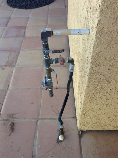 Although celestial fire glass provides information supporting diy efforts, all gas connections should be made by a professional gas installer. Eye sore- gas line to fire pit