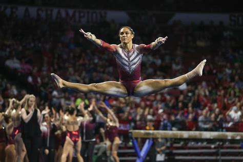 Oklahoma Womens Gymnastics Sooners Win Final Home Meet Photos