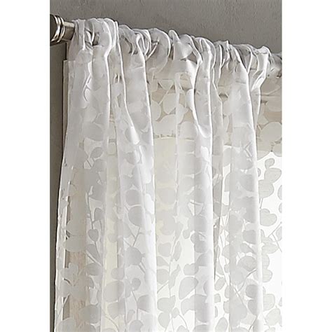 DKNY Halo Sheer White Curtains - AptDeco