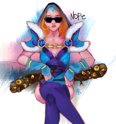 Dota Art Crystal Maiden Crystal Maiden Rylai Cm Dota Dota