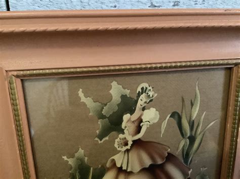 Vintage Pair Of Framed Victorian Lithographs Southern Belle Etsy