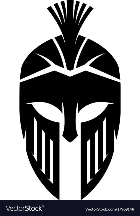 Spartan Helmet Svg Spartan Battle Helmet Vector Warrior Medieval