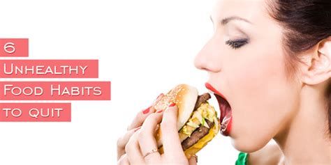 6 Unhealthy Food Habits To Quit Kdah Blog Health And Fitness Tips For