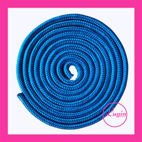 Bola, arco, maças, fita e corda. Corda Ginástica Rítmica Azul Marinho 3,2m Dicat Sports