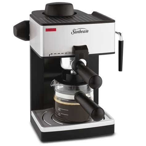 Sunbeam Steam Espresso And Cappuccino Machine Black And Stainless