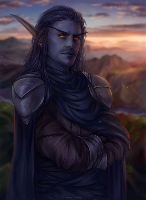 Illdraes Silvershield By Annahelme Warcraft Art Dark Fantasy Art