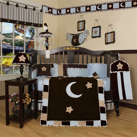 Geenny Boutique Moon And Star 13 Piece Crib Bedding Set Baby Boy Room