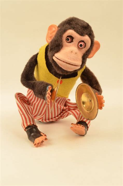 Vintage Musical Jolly Clapping Chimp Monkey Cymbals Toy I Always