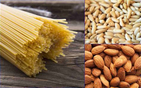 Hurry, book your flight now! Pasta e frutta secca: spaghetti ai pinoli e mandorle