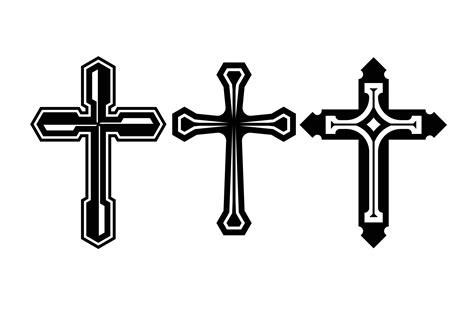 Christian Cross Silhouettes