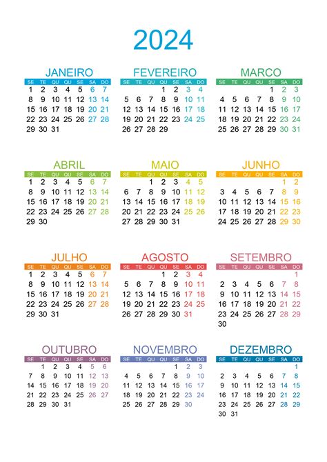 Calendario Meses 2024 Para Imprimir Image To U