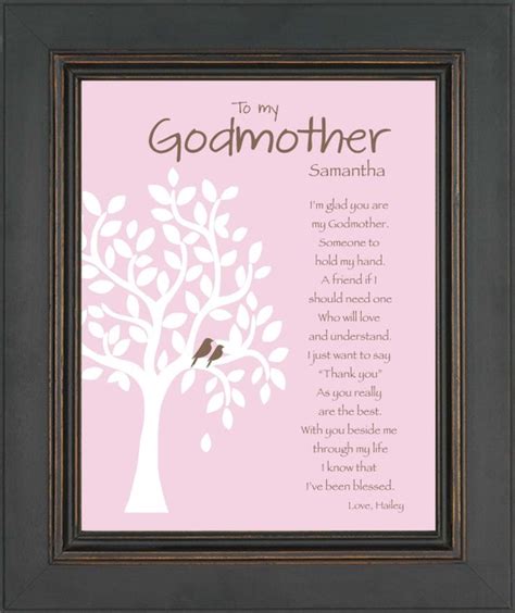 Godmother T 8x10 Print Personalized Godmother Print