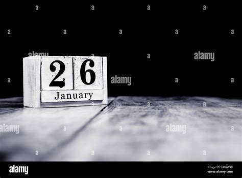 January 26th 26 January Twenty Sixth Of January Calendar Month