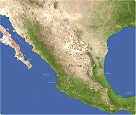 Álbumes 100 Imagen De Fondo Mapa De La Republica Mexicana Satelital