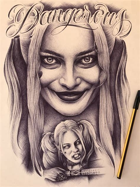 Harley quinn tattoo tatuaje harley quinn harley quinn drawing art drawings sketches disney drawings cute drawings sketch drawing sketching harley quinn et le joker. Sketch Pencil Sketch Harley Quinn Drawings - Best Tattoo Ideas