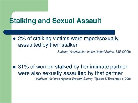 Ppt Working With Stalking Victims Powerpoint Presentation Free