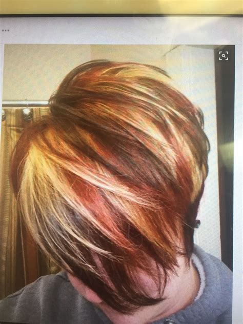 Pin by Paula Reid on Hair, make up | Red hair with blonde highlights